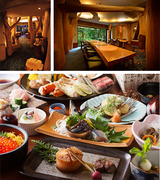 日本料理 きらく ホテルの中の”森”で食す和風創作料理