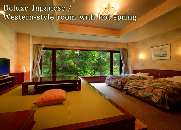Deluxe Japanese / Western-style room with hot spring