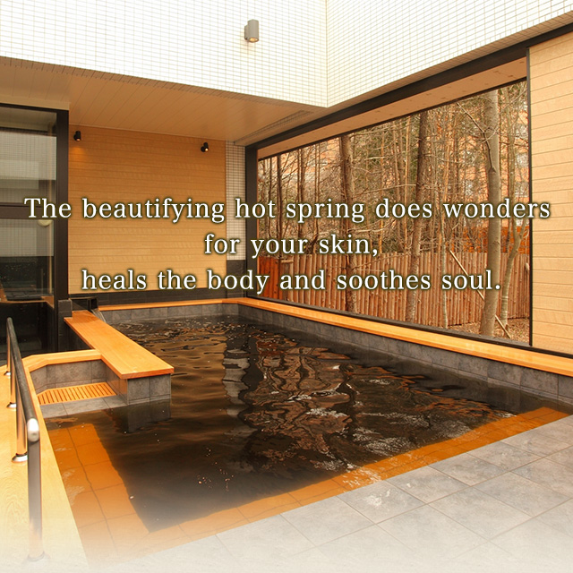 The beautifying hot spring does wonders for your skin, heals the body and soothes soul.